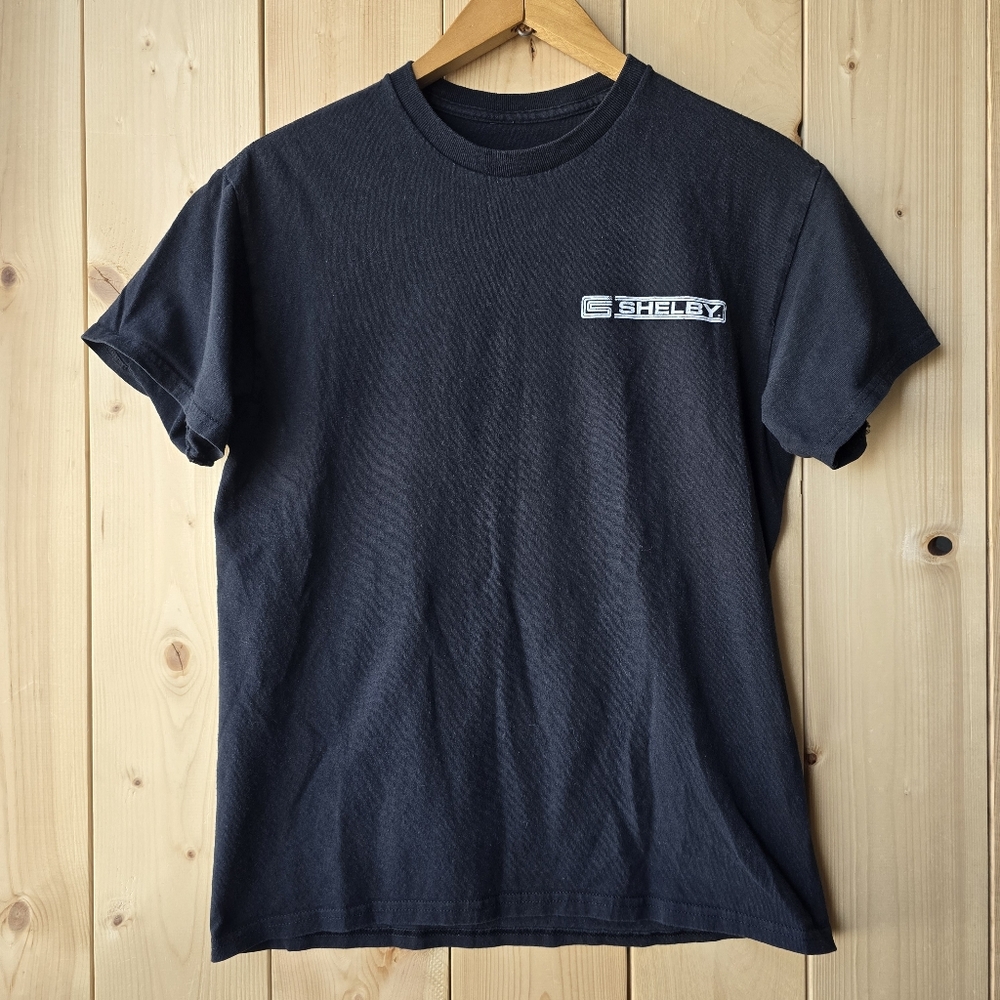 Shelby GT 350 American Legend Crew Neck T Shirt Black Mens Medium